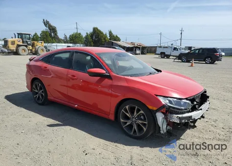 2021 Honda Civic Sport из США, поврежденный, VIN 2HGFC2F80MH514539